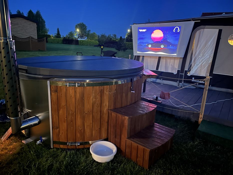 NOWA Mobilna bania, mobilne jacuzzi, balia Siedlce - wynajem jacuzzi