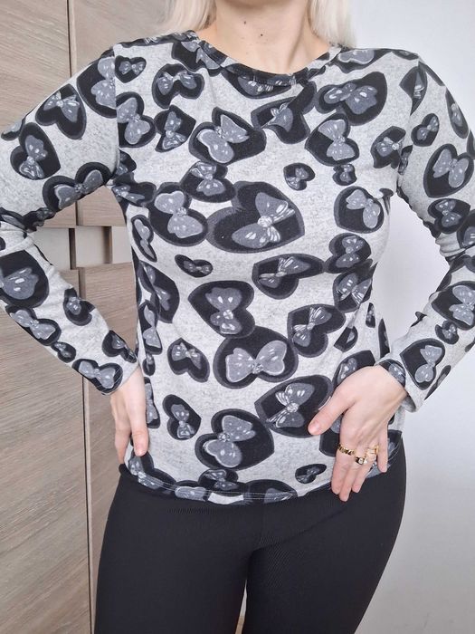 Bluzkaw serca i kokardy L/ XL