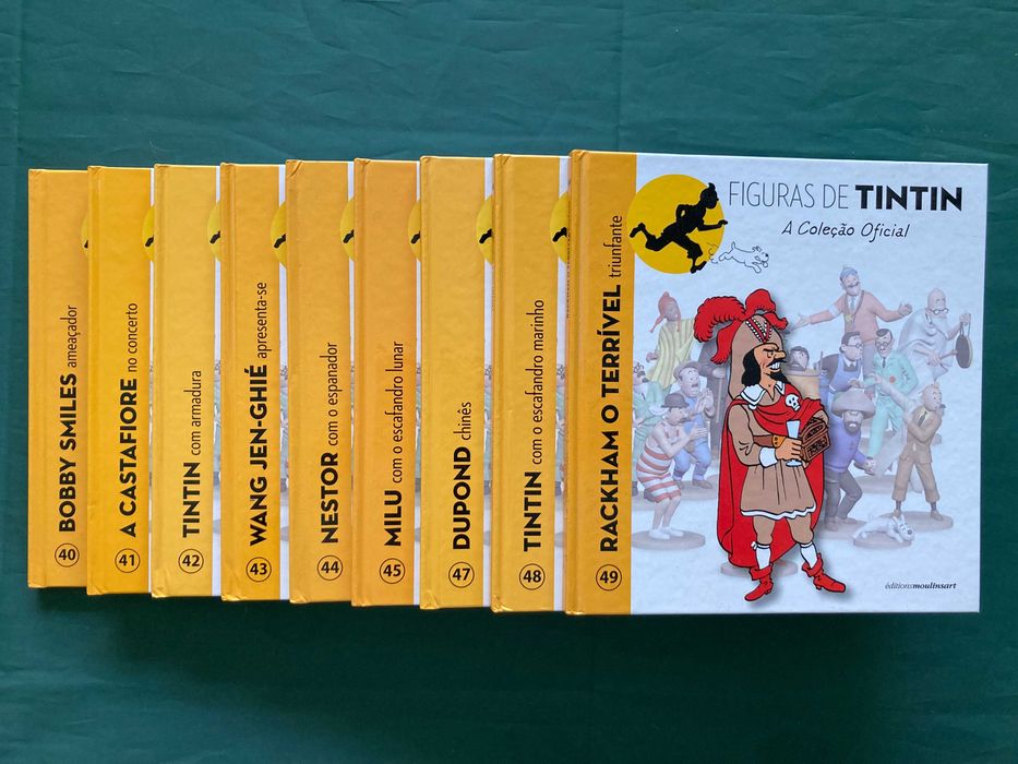 A Coleção Oficial - Figuras de Tintin - 66 livros (incompleta)