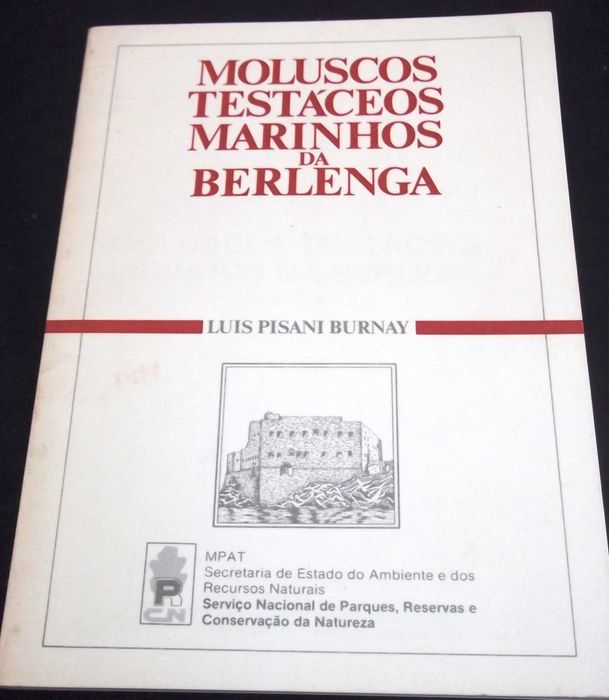 Livro Moluscos Testáceos Marinhos da Berlenga Burnay Autografado