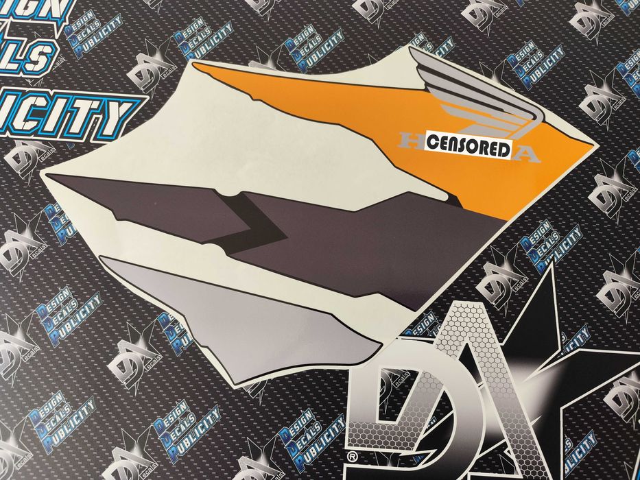 Autocolantes para Honda NSR 50 R--- 1997, versão mota preta