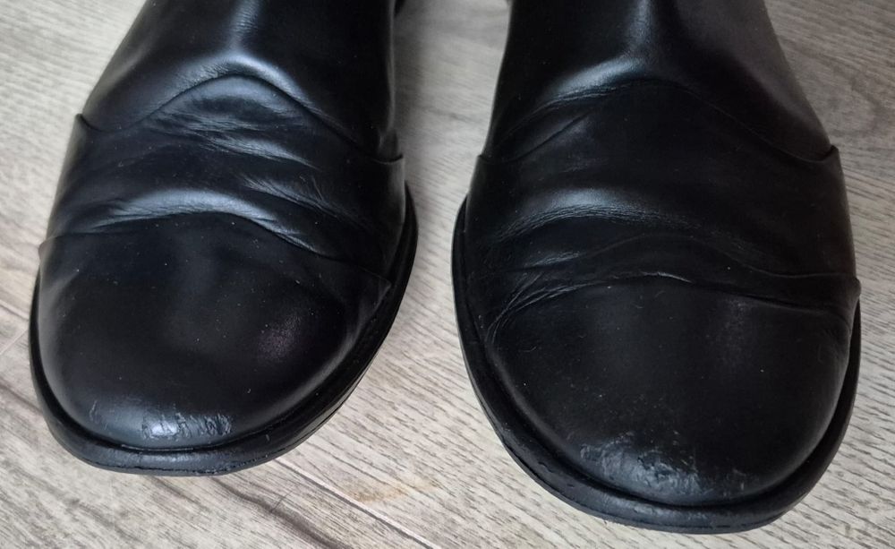 Sztyblety botki kozaczki Gino Rossi r. 39 ze skóry glamour