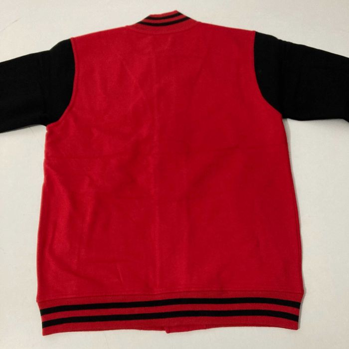 Casaco Universitário/Baseball vermelho unisex para Criança