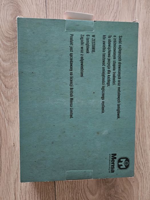 Łamigłówki puzzle  Mensa 6 sztuk (bez odpowiedzi)