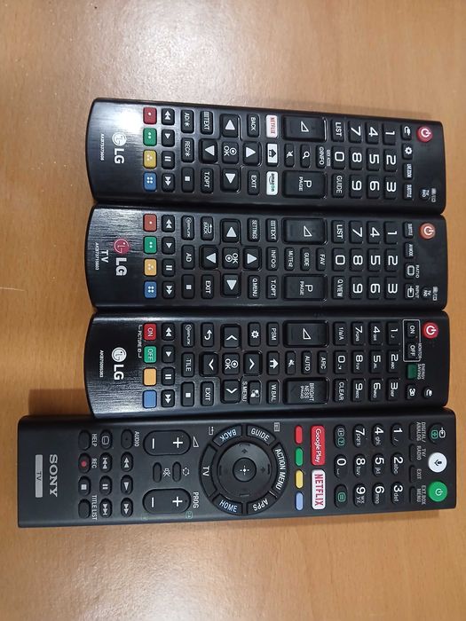 Comandos TV originais LG e Sony