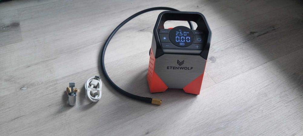 Портативний Акумуляторний автокомпресор ETENWOLF Zephyr S3 160 PSI 7800mAh насос для авто SUV мото велосипеда компрессор аккумуляторный компресор