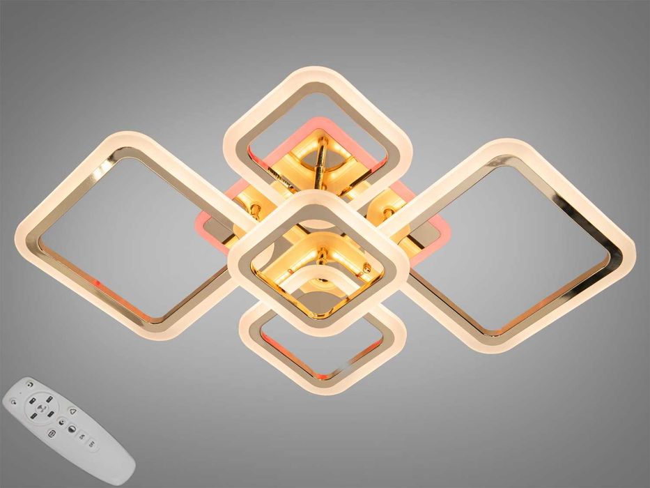 Світлодіодна люстра смарт світильник з пультом, 80W