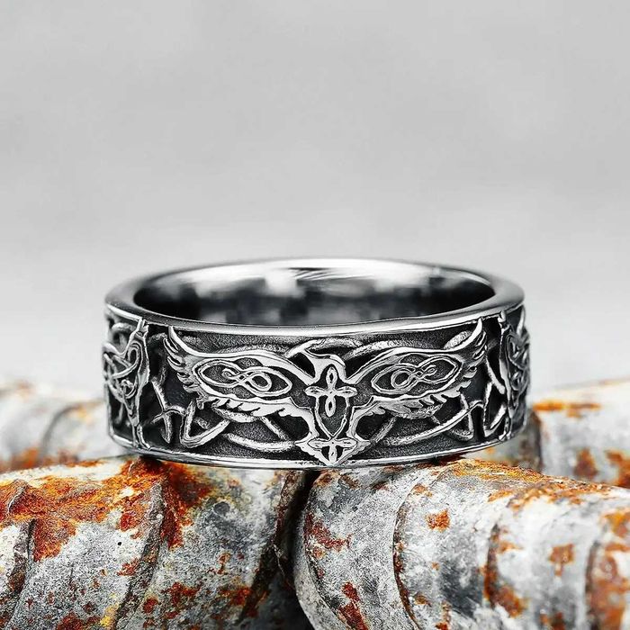 Чоловіча сталева каблучка PHOENIX перстень з нержавіючої сталі