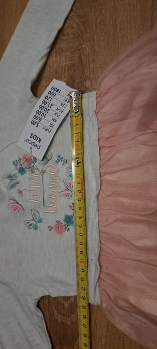 Sukienka tiulowa, 80, pepco, sukienka codzienna , długim rękawem