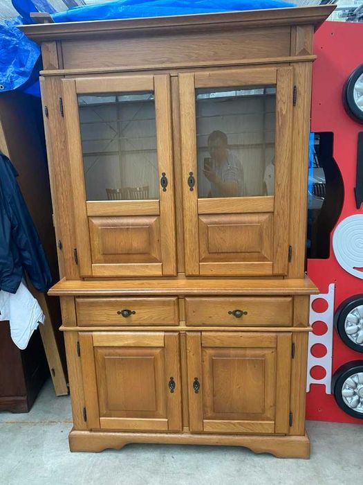 Piękny Kredens drewniany dębowy solidny masywny jasny DOWÓZ