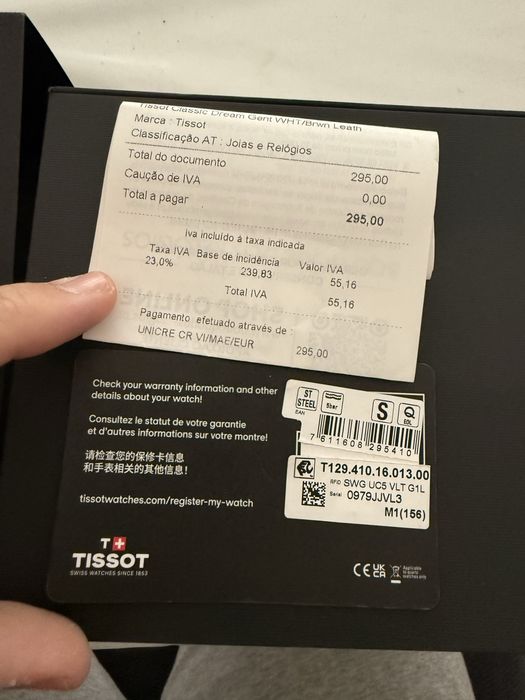 Relogio Tissot com 3 meses