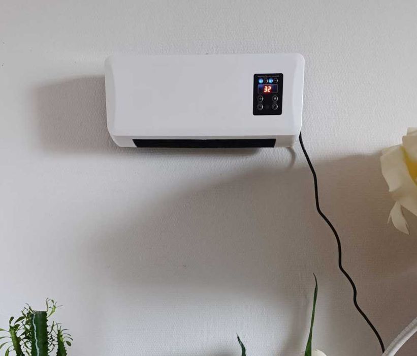 обігрівач настінний міні кондиционер тепловентилятор дуйка 2 в 1 пульт