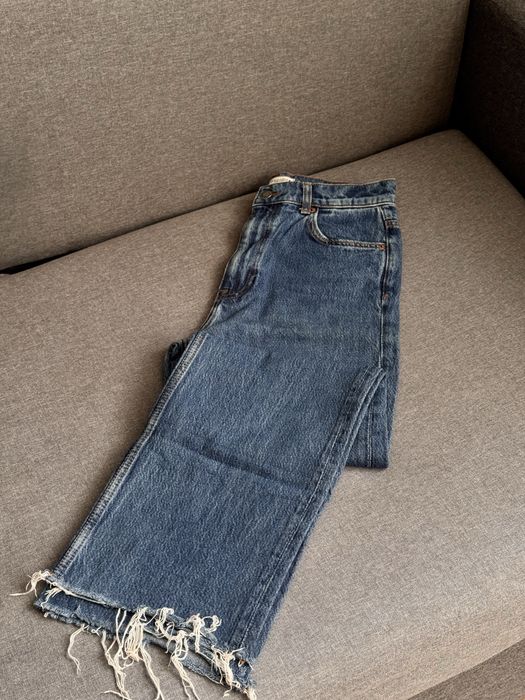 Сині прямі джинси Zara