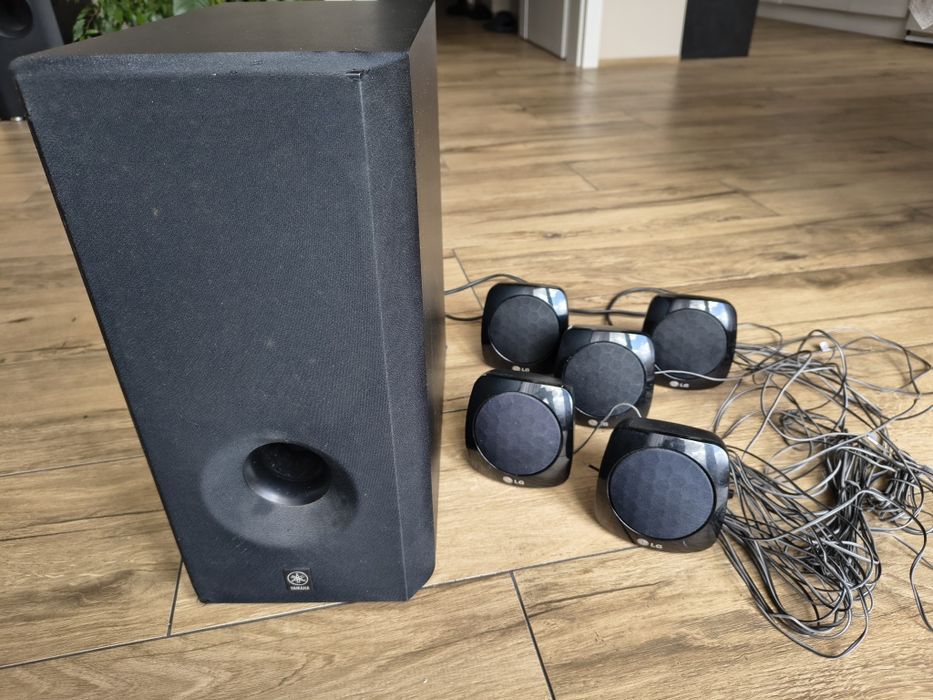 Zestaw głośników kina domowego 5.1 Yamaha + LG