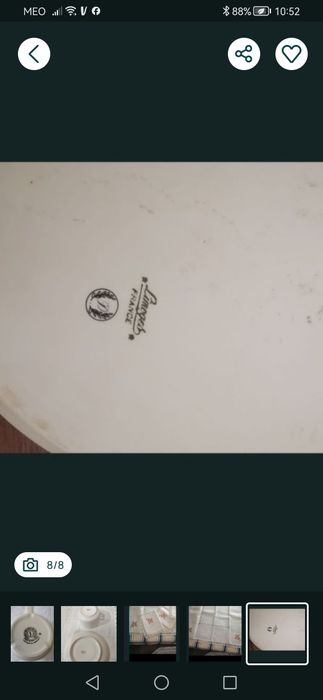 Pote e jarra em porcelana Porart+Travesas  e pratos