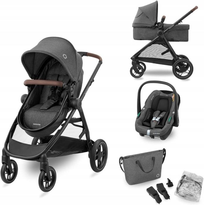 Wózek wielofunkcyjny Maxi Cosi Zelia S 3w1 Dark Grey