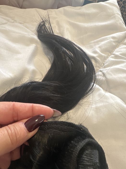 Cabelo humano 47 cm 150 gramas escuro