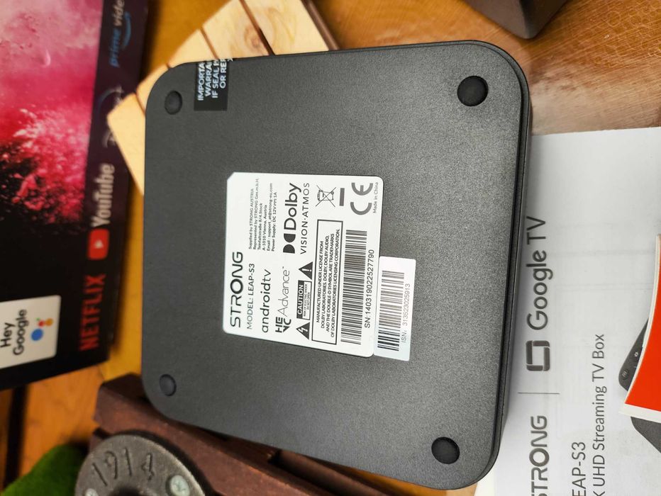 Smart TV Box Strong LEAP S3 Google TV 4K HDR10+ GeForce Now LAN S/PDIF