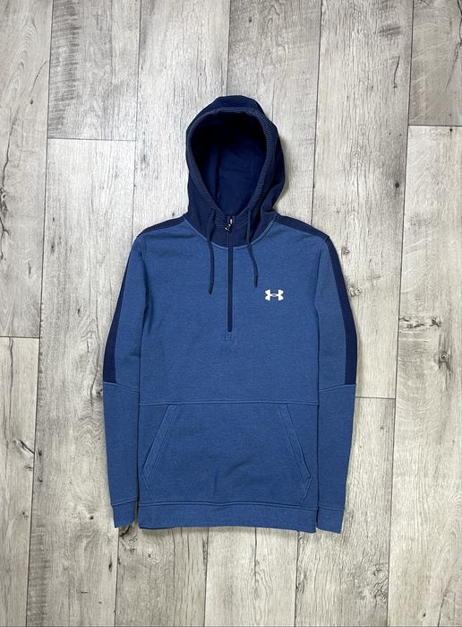 Under Armour кофта балахон M размер спортивная на флисе синяя
