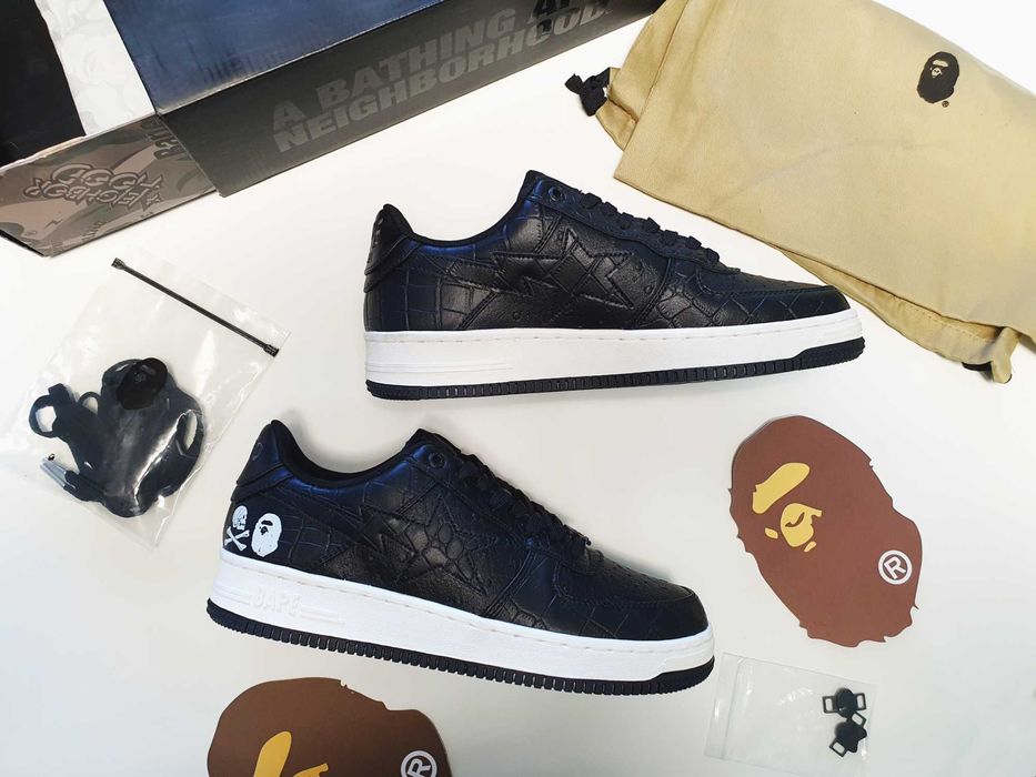 A BATHING APE × NEIGHBORHOOD кросівки BAPE STA NBHD лімітована
