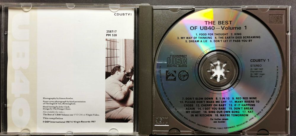 CD UB40 The best of vol.1 Wydanie 1987