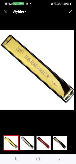 Nowa harmonijka 24 otwory opakowanie