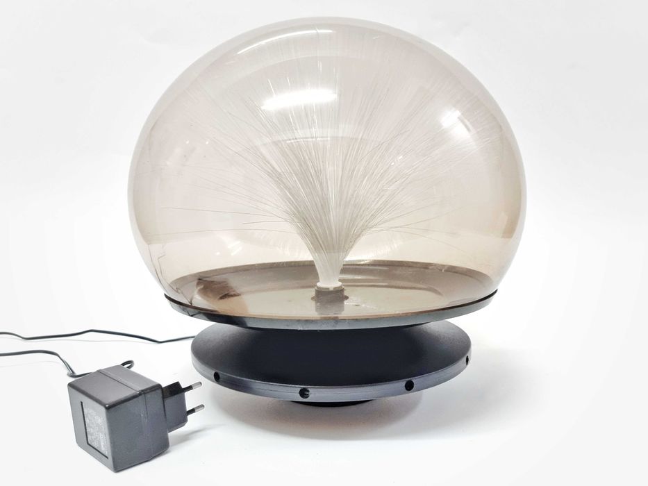 Candeeiro UFO de fibra óptica space age anos 80