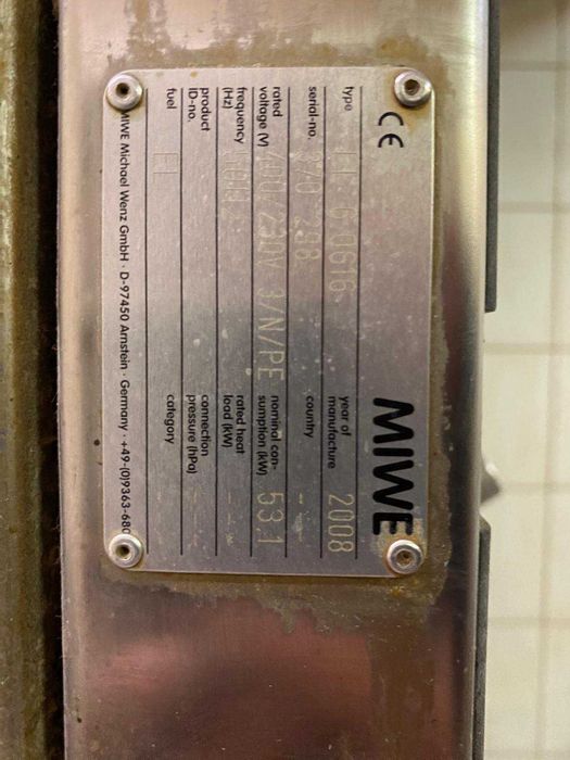 Piec wsadowy miwe electro maszyny piekarnicze