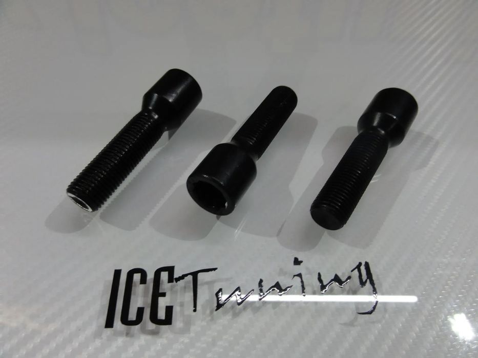 Pernos em preto ou cinza Cônicos de aperto interior Para Espaçadores Até 20mm disponível em 12 x 1.25 / 12 x 1,5 / 14 x 1,25 / 14 x 1,50