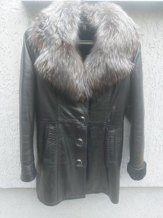 Натуральне пальто, дублянка, розмір S