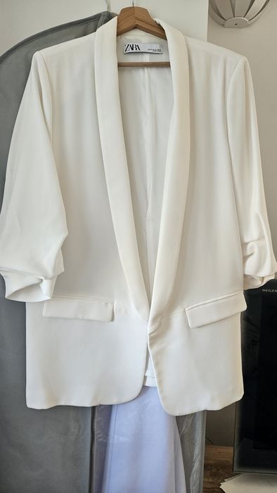 Marynarka Zara r. XL śmietankowa