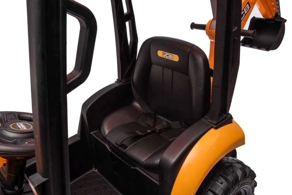Koparka Na Akumulator JCB Z Łyżką Żółta Auto na akumulator dla dzieci