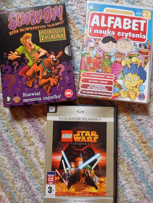 GRY DVD dla dzieci star wars scooby-doo bolek i lolek