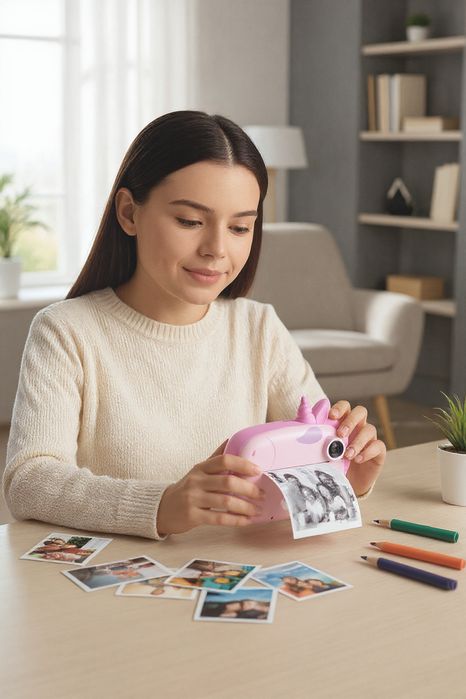 Aparat Dziecięcy Natychmiastowo Drukujący Himont Różowy