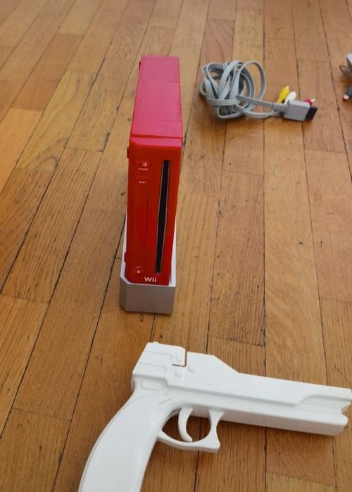 Conjunto nintendo wii vermelho