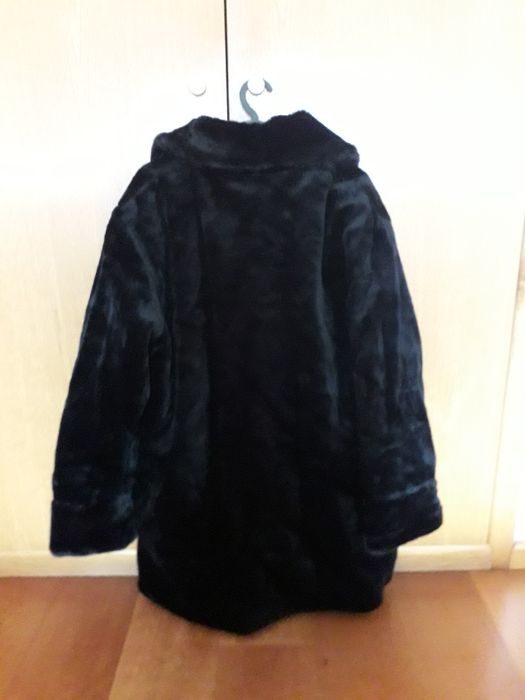 Casaco senhora preto reversível novo