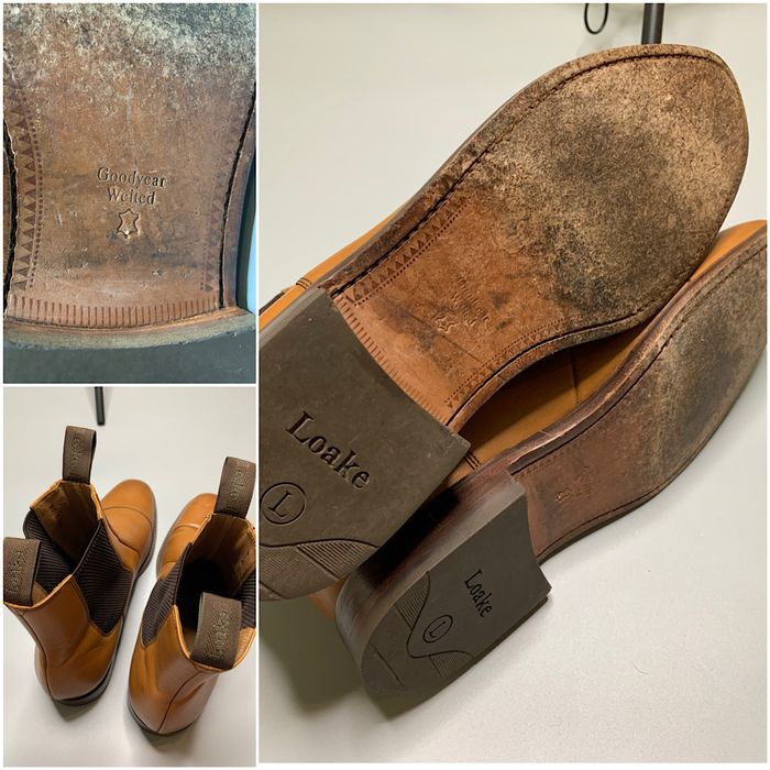 Оригинальные кожаные ботинки челси Loake Mens Newbury Boot