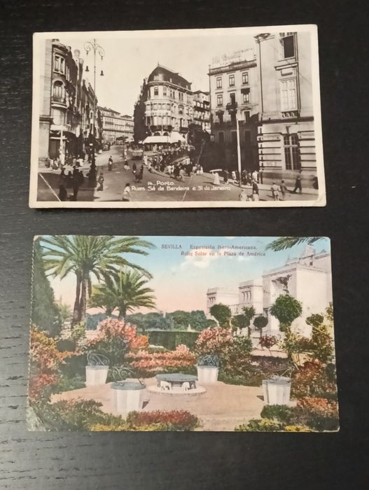 Dois belos postais antigos, anos 20