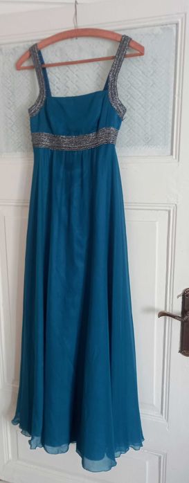 Sukienka maxi na wzrost 170-175 morska zieleń S 36