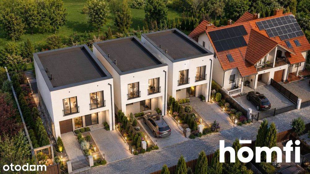 Szereg 100 m² z ogrodem | Iwiny z widokiem na park