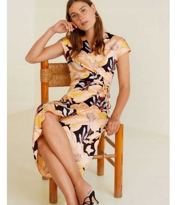 Sukienka kopertowa MANGO