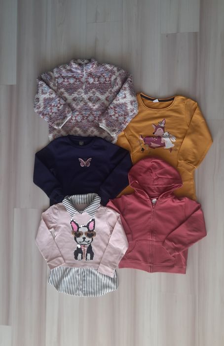 Zestaw 5szt: Bluza, Sweter r.122