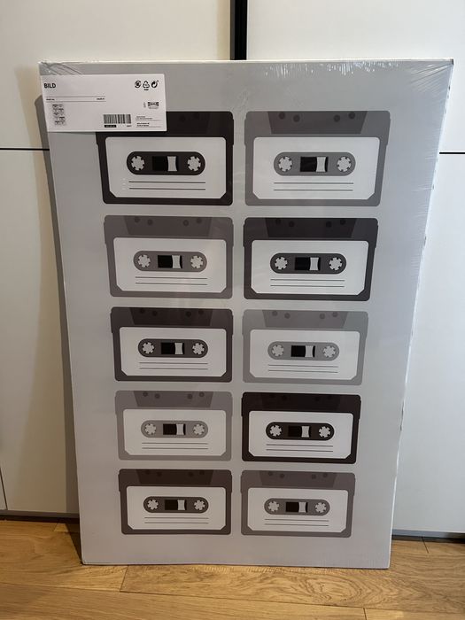 Plakat 61x91 IKEA Bild kaseta magnetofonowa