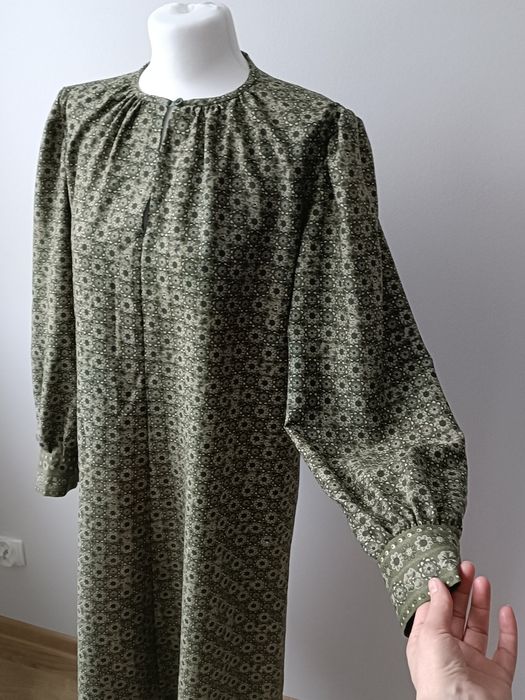 Sukienka damska midi boho w print retro vintage M 38