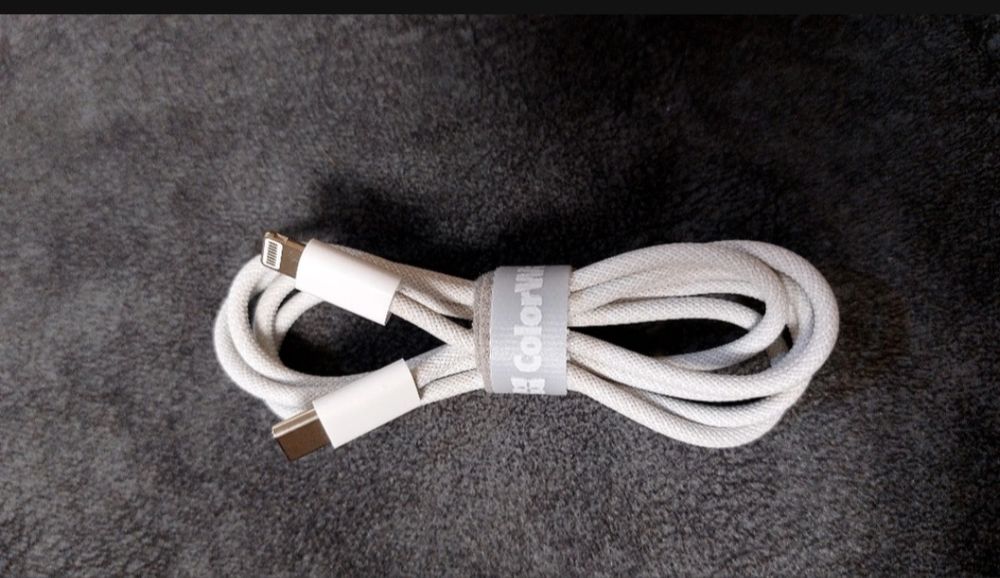 Кабель Apple Lightning to USB-C 1м білий