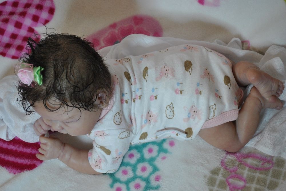 lalka reborn nowa pachnąca 46cm 2 kg niemowlę smoczek Poziomka
