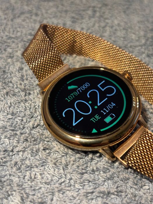 Smart Watch Atlanta, kolor złoty, komplet + paski, stan bdb 100% OK