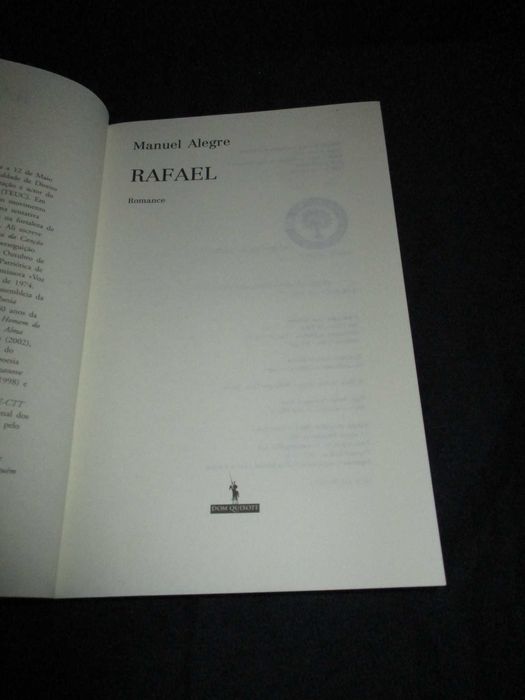 Livro Rafael Manuel Alegre Dom Quixote