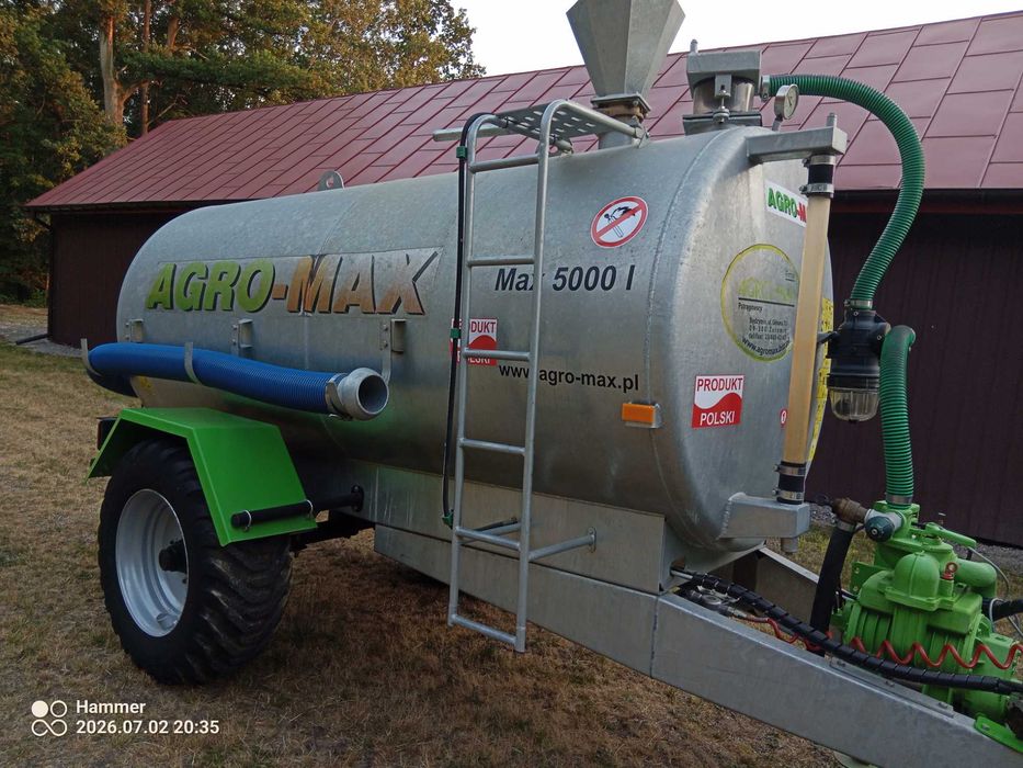 Beczkowoz agro Max 5000 l jak nowy używany do wody kilka razy meprozet pomot joskin