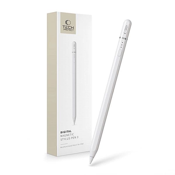 Tech-Protect Digital Magnetic Stylus Pen ”3” Ipad White